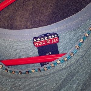 Jeweled cropped sweater